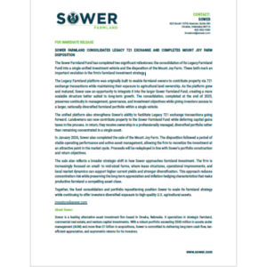 Press release graphic